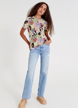 Футболка з принтом pull&bear - xs, s, m, l2 фото
