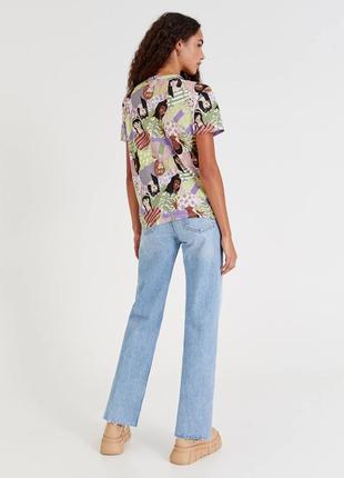 Футболка з принтом pull&bear - xs, s, m, l3 фото