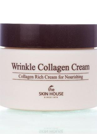 Возрастной крем с гидролизованным морским коллагеном the skin house wrinkle collagen cream