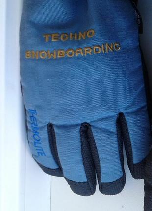 Горнолыжные зимние перчатки  techno snowboarding thermolite5 фото
