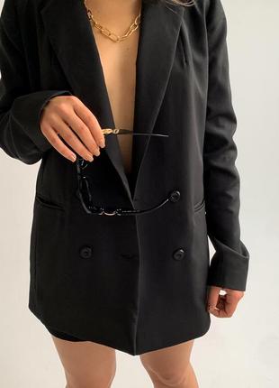 Базовый пиджак женский черный1 фото