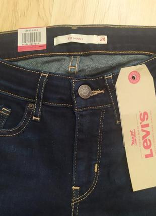 Брендові фірмові оригінальні стрейчеві джинси levi's 711 skinny,  нові з бірками, made in poland.3 фото