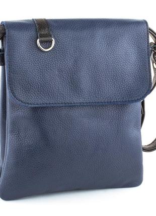 Шкіряна темно-синя сумка-планшет, кольори в асортименті7 фото