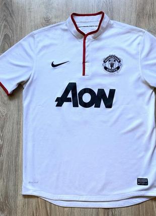 Мужская коллекционная футболка джерси на пуговицах nike manchester united 2012