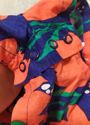 Ромпер комбез шортиками сарафан летний синий в маки next 3-67 фото