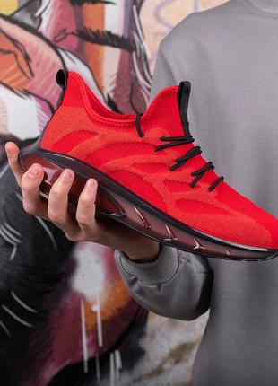 Лёгкие красные кроссовки