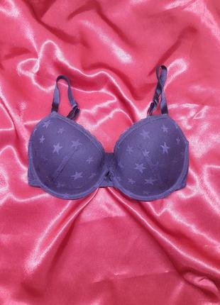 Идеальный фиолетовый кружевной винтажный секси сексуальный бюстгальтер лифчик с паролоновыми чашками без пушапа чашка д d с вышивкой однотонный1 фото