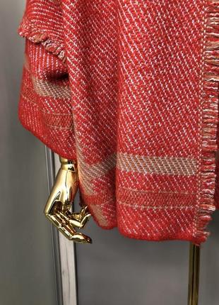 Вязанная шерстяная накидка пончо с капюшоном пальто оверсайз люкс болеро missoni rundholz шерсть8 фото