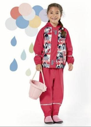 Костюм для дівчинки lupilu водонепроникний рожевий неутеплений р. 110/116см