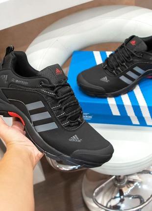 Чоловічі кросівки adidas flyers чорні з червоним модні кросівки адідас климафор відмінної якості