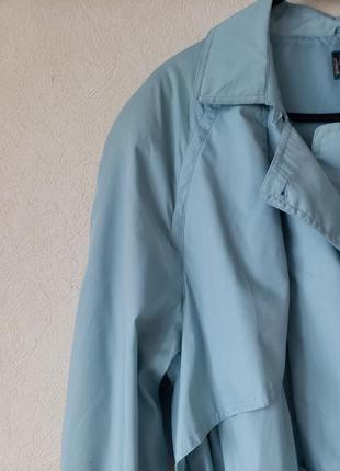 Новый винтажный эксклюзивный плащ бирюзово-мятного оттенка.классика.2 фото