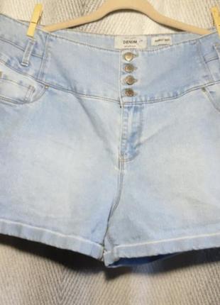 Жіночі джинсові шорти, бриджі великий розмір батал.
