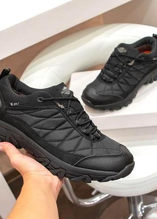 Теплі зимові кросівки merrell vibram чорні термо чоловічі зимові кросівки мерел