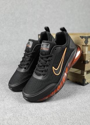 Мужские летние черные с оранжевым кроссовки nike max advantage 2 модные весение кроссовки найк адвантаж3 фото