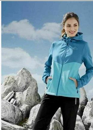 Crivit трекінгова термокуртка на флісі softshell xs32/34+6