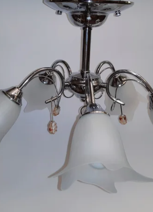 Люстра светильник на 5 плафонов потолочна - нова - 9614/5