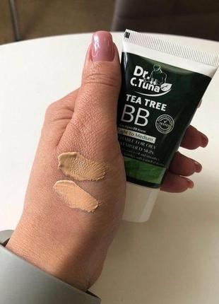 Тональний вв крем з маслом чайного дерева dr.tuna farmasi tea tree bb cream