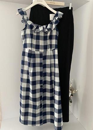 Котоновое плаття в клітку primark