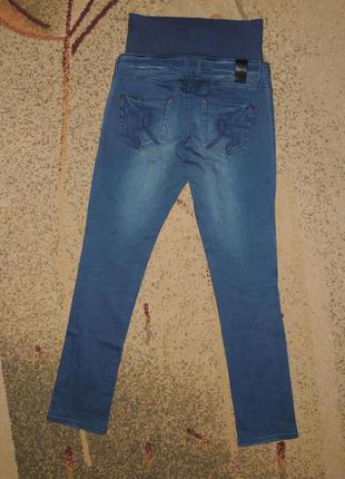 Фирменные джинсы для беременных mamalisious skiny р.м (27/32)2 фото