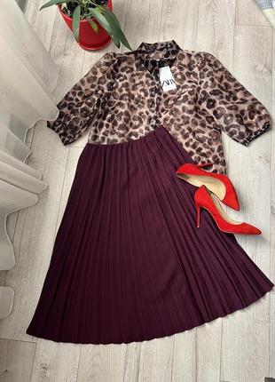 Продам набором блузку zara, спідницю плісе