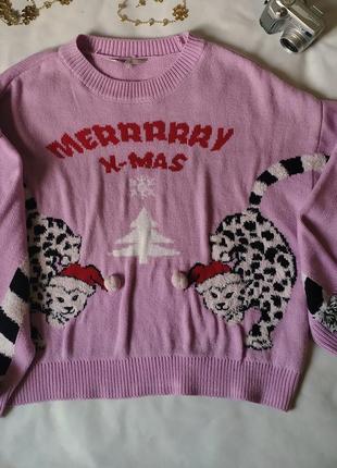 Утеплений джемпер clockhouse marry christmas