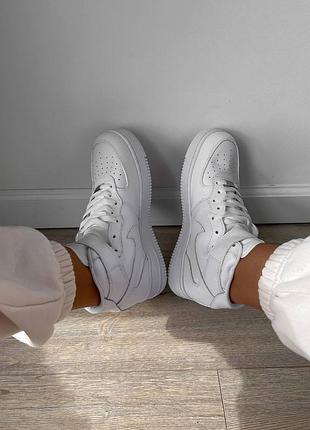 Кросівки air force 1 high white кросівки 6