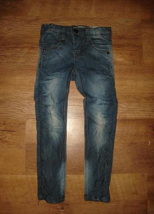 Модные джинсы скинни на 5 лет рост 110 см name it стрейчевые, хорошо