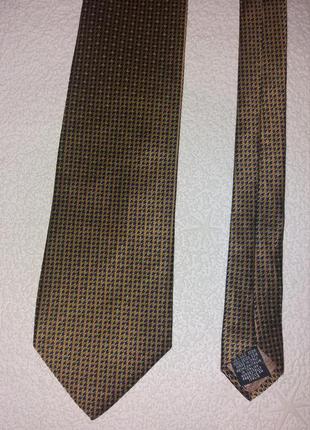 Фирменный галстук, мелкий узор, натуральный шелк, италия, tie rack5 фото