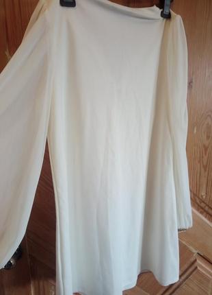 Платье ,туника с прозрачными рукавами4 фото