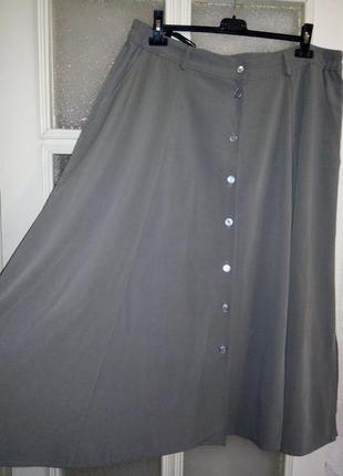 Длинная юбка на пуговицах с карманами 20-22р