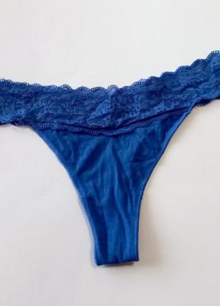 Трусики коттоновые стринги бикини танга tezenis 💙 m м 10 38