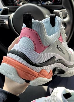 Кроссовки triple s white pink кросівки5 фото