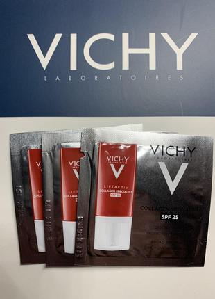 Антивіковий крем-догляд для корекції зморшок з spf25 vichy liftactiv collagen specialist