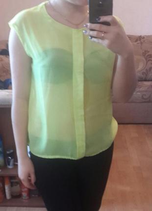 Блуза лимонного кольору