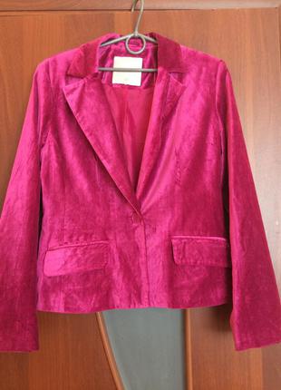 Пиджак  велюровый женский стильный дизайн