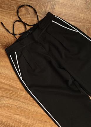 Спортивные штаны черные с лампасами tally weijl2 фото