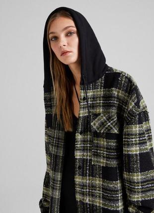 Oversize куртка-рубашка от bershka2 фото