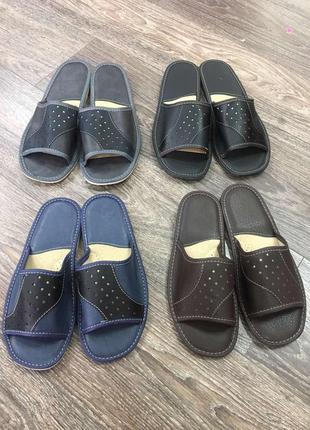 Якісні чоловічі тапочки з відкритим носком