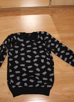 Свитер с совушками zara  8-10р