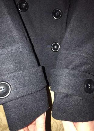 Шикарне укорочене двобортне пальто-жакет, автоледі 46/488 фото