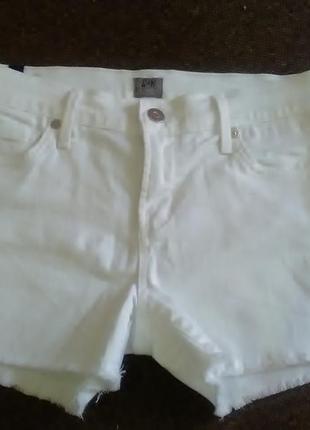 Белые шорты джинс 26р2 фото