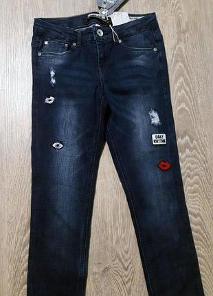 Детские подростковые джинсы garcia jeans италия с регулятором резинки рост 164