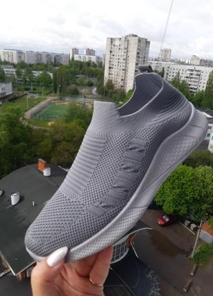 Чоловічі текстильні кросівки шкарпетки сітка, кеди, мокасини