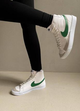 Кроссовки женские blazer mid 77 vintage green