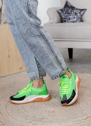 Кросівки жіночі cross chainer green/black