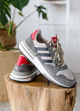 Кроссовки adidas zx 500 rm grey