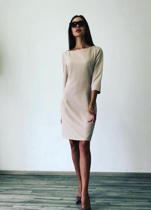 Молочное платье