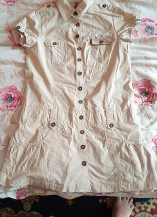 Модное коттоновое платье.