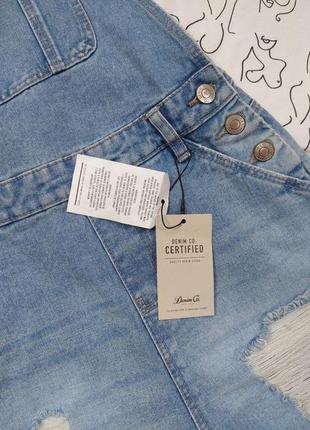 Джинсовий комбінезон з потертостями denim co3 фото