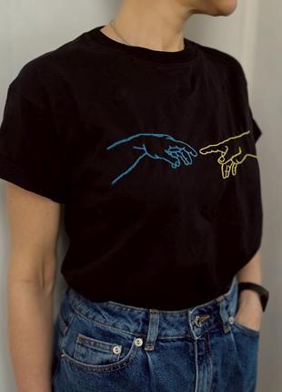 Футболка с принтом / патріотичний дизайн